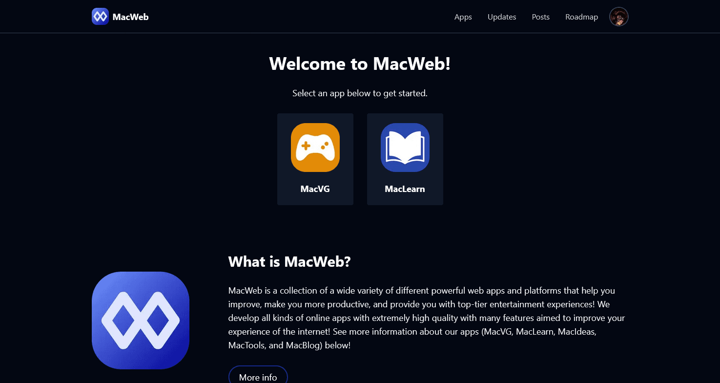 MacWeb demo